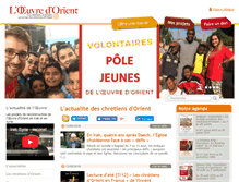 Tablet Screenshot of oeuvre-orient.fr